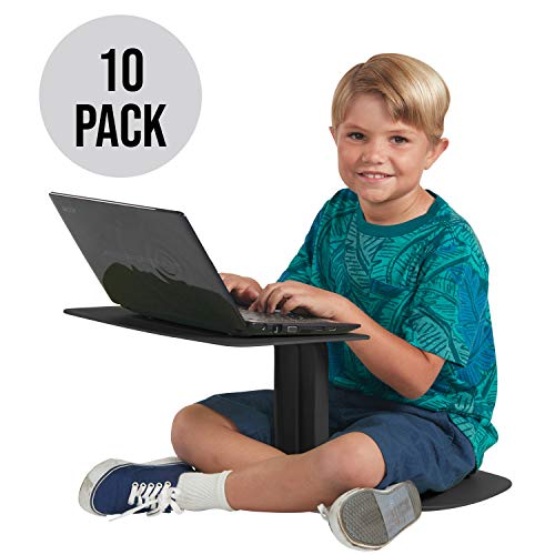 Product Cover ECR4Kids The Surf - Portable Lap Desk/Laptop Stand/Writing Table, Black (10-Pack)