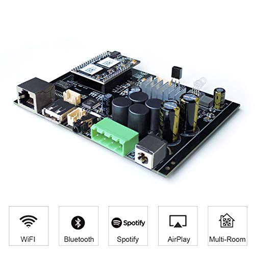 Product Cover Up2stream amp 2.0-WiFi&Bluetooth 5.0 with 50+50W 21V DC/2.0 HiFi Stereo Channel Multiroom Streaming Amplifier Board for DIY Speaker-Arylic Up2stream amp 2.0