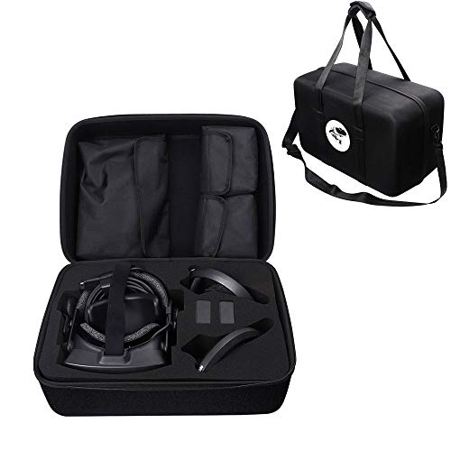 Product Cover Esimen Hard Carry Case for Valve Index VR Full Kit Headset and Controller Accessories Protective Bag (Black)
