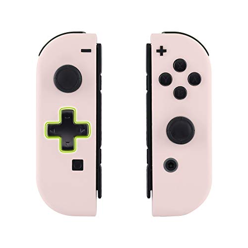 Product Cover eXtremeRate Soft Touch Sakura Pink Joycon Handheld Controller Housing (D-Pad Version) with Full Set Buttons, DIY Replacement Shell Case for Nintendo Switch Joy-Con - Console Shell NOT Included