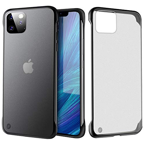 Product Cover ATRAING iPhone 11 Pro Max case Clear Matte Thin Shockproof Durable Hard PC Soft TPU Frameless with Ring(Black)