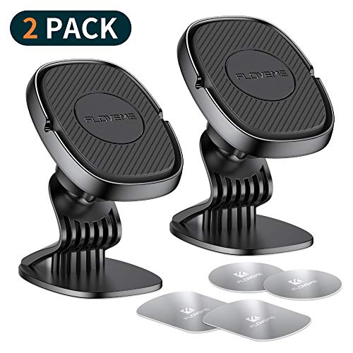 Product Cover Cell Phone Holder for Car Magnetic 2 PACK FLOVEME Magnetic Phone Car Mount Hands Free Phone Mount for Car Dashboard Car Phone Holder for iPhone 11 Pro Max XR XS Max X 8 7 Plus Samsung Galaxy S10 S9 S8
