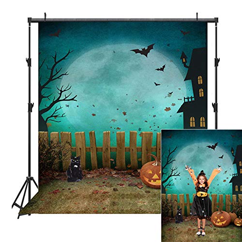 Product Cover Allenjoy Halloween Theme Backdrop 5x7ft Kid Pumpkin Nightmare Party Photography Background Children Baby Shower Decoration Photography Photo Booth Prop Halloween Decorations Decor Backdrop