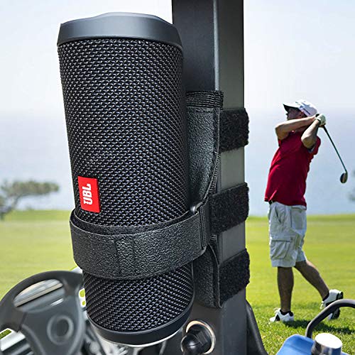 Product Cover HomeMount Portable Speaker Mount for Golf Cart Accessories - Adjustable Strap Fits Bluetooth Wireless Speaker Strap Attachment to Golf Cart Heater/Beach Umbrella/Boat