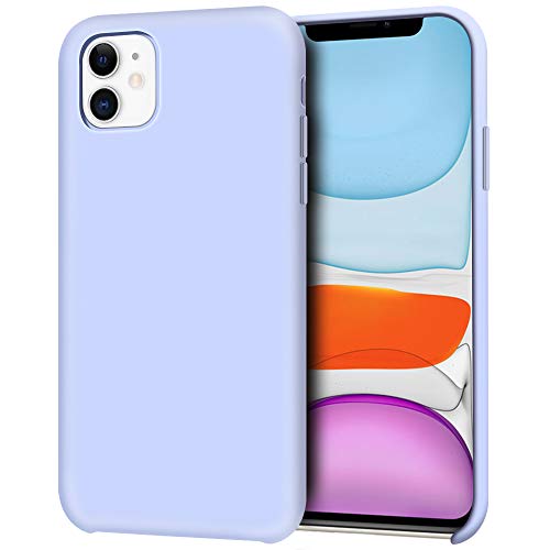 Product Cover Anuck iPhone 11 Case, Anti-slip Liquid Silicone Gel Rubber Bumper Case with Soft Microfiber Lining Cushion Slim Hard Shell Shockproof Protective Case Cover for Apple iPhone 11 6.1