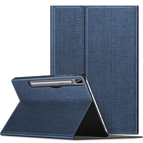 Product Cover Infiland Galaxy Tab S6 10.5 Case, Multiple Angle Stand Case Fit Samsung Galaxy Tab S6 10.5 Inch Model SM-T860/T865/T867 2019 Release, Support S Pen Wireless Charging, Auto Wake/Sleep, Navy