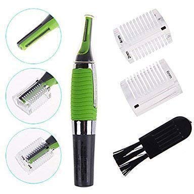 Product Cover Weltime Cordless Touches Nose Trimmer All In One Personal Trimmer,Hair Trimmer Cordless Great For Travel, Nose Hair Trimmer With Built In Led Light nose trimmer for mens (Green)