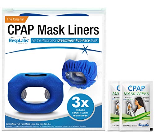 Product Cover RespLabs CPAP Mask Liners Compatible with DreamWear CPAP Mask | Full Face CPAP Mask Liners