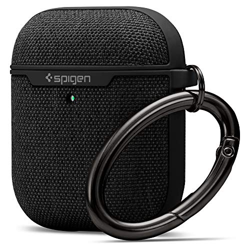 Product Cover Spigen Urban Fit Designed for Apple Airpods Case Cover for Airpods 1 & 2 [LED Light Visible] - Black