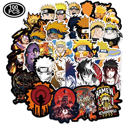 Product Cover Naruto Stickers [100pcs], Graffiti Sticker Decals Vinyls for Laptop,Cars,Motorcycle,Bicycle,Skateboard Luggage,Bumper Stickers Decals Waterproof Trendy Stickers for Teens, Best Gift for Kids Children