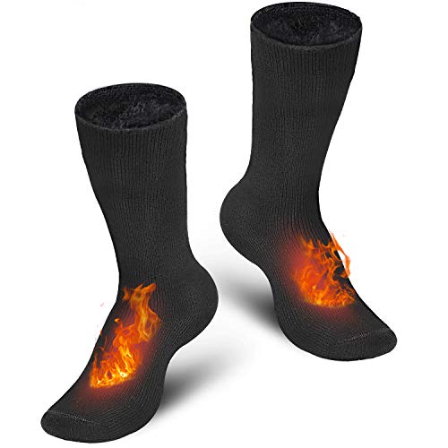 Product Cover Pvendor Thermal Socks for Men, 2 Pairs of Heated Socks for Women Extreme Cold Insulated Fuzzy Winter Socks