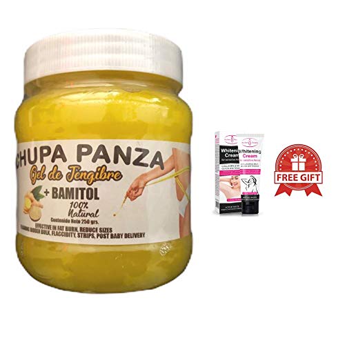 Product Cover Gel de Jengibre Chupa Panza 100% Natural con Bamitol 300 Gr. Net/Ginger Gel 300 Net Weight By Alebrije Imports (Free Whitening Cream for a Limited Time)