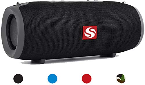 Product Cover SilverOnyx Bluetooth Speakers Portable Wireless Waterproof Speaker for Home, Outdoor, Travel & Pool, HD Stereo Sound & Bass, Splashproof IPX-6 Subwoofer, Built-in Microphone for Wide Range - 125 Black