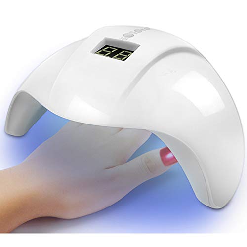 Product Cover Nail Lamp, Nail Dryer, 36W Nail Curing Lamp UV LED Light for All Manicure Gel Polish with LCD Display, Timer Setting, Professional Gel Lamp, Nail Art Tools for Fingernail, Toenail, Salon White