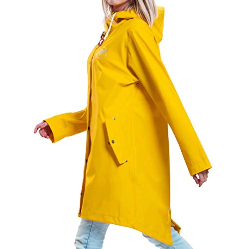 Product Cover Andes Forest Women's Raincoat with Hood Lightweight Windbreaker Rain Jackets Yellow