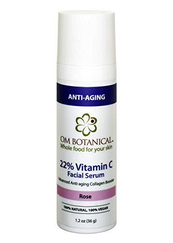 Product Cover Vitamin C Face Serum - Advanced Anti-aging Collagen booster with 22% All Natural Vitamin C, Vitamin E, Argan Oil and Micro Algae. For Younger Looing Blemish Free Skin