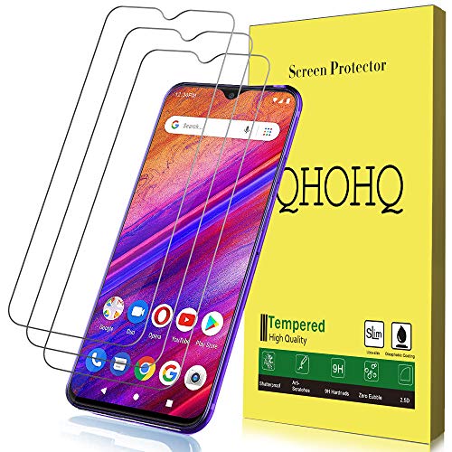 Product Cover [3-Pack] QHOHQ Screen Protector for BLU G9 Pro,[9H Hardness] HD Transparent Scratch-Resistant [Bubble Free] Tempered Glass