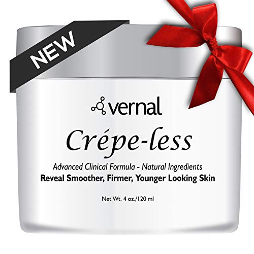 Product Cover Crepe-less skin firming cream to repair crepey arms and neck. Best tightening cream to erase crepy skin on arms, neck and body. Best moisturizer to treat saggy, crepe skin. Made in USA