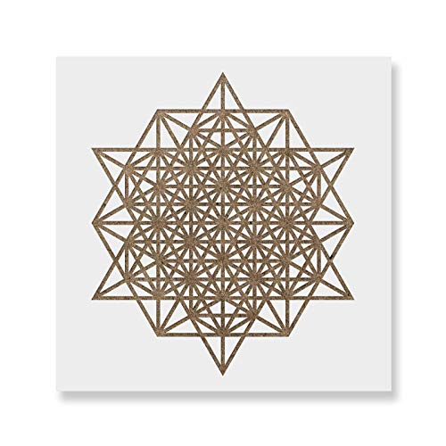 Product Cover Sacred Geometry Metatron Stencil - Reusable Stencils for Painting - Create DIY Sacred Geometry Metatron Home Decor