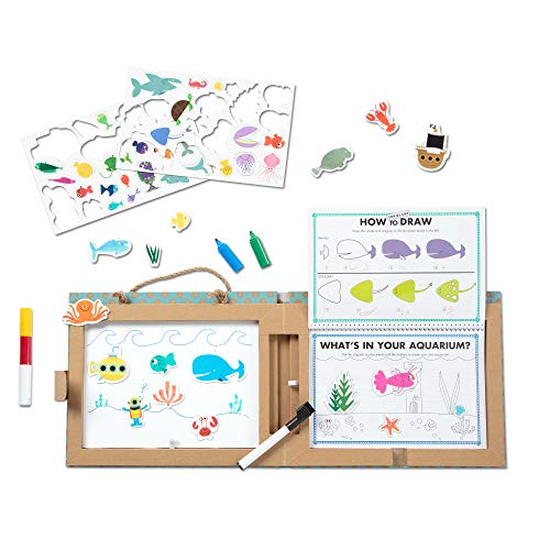 Product Cover Melissa & Doug Natural Play: Play, Draw, Create Reusable Drawing & Magnet Kit - Ocean (42 Magnets, 5 Dry-Erase Markers, Great Gift for Girls and Boys - Best for 3, 4, 5, 6, 7 and 8 Year Olds)