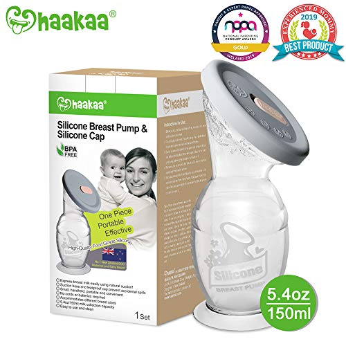 Product Cover Haakaa Manual Breast Pump with Suction Base and Upgrade Silicone Lid(5oz/150ml)