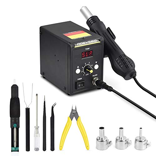 Product Cover Hot Air Rework Station Kit with Digital Display Heat-Gun SMD Rework Station for BGA IC Desoldering Tool 700W 500°C