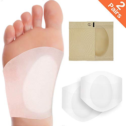 Product Cover 2 Pairs Arch Support Set, Professional Reusable Arch Sleeves, Best for Plantar Fasciitis and Flat Feet Used Arch Pain Relief, Arch Brace for Flat Feet for Men & Women.