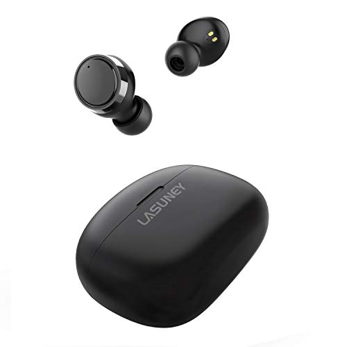Product Cover LASUNEY Bluetooth 5.0 True Wireless Earbuds with Charging Case for iPhone Android, 60H Cyclic Playtime Waterproof TWS Stereo Headphones with mic, in-Ear Earphones Headset for Sport