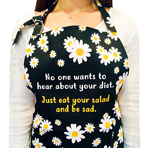 Product Cover Seymour Butz Funny Kitchen Apron - with Pockets - Perfect Cooking and Baking Apron for Women