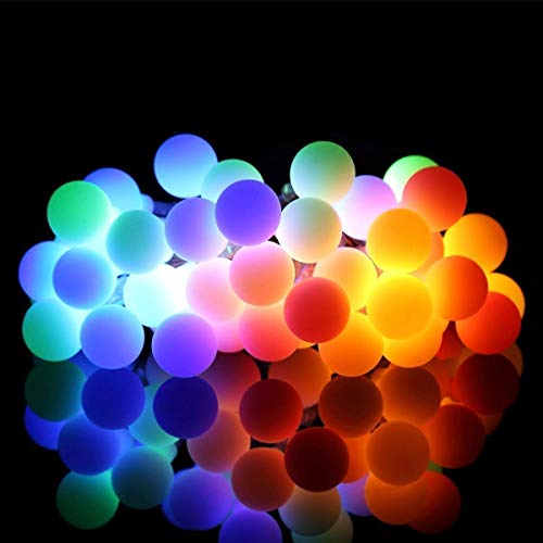 Product Cover MIRADH Outdoor String Lights, 15 m 32 LED RGRB Waterproof Ball Lights, Starry Fairy Lights (Multicolour) (Multicolor)