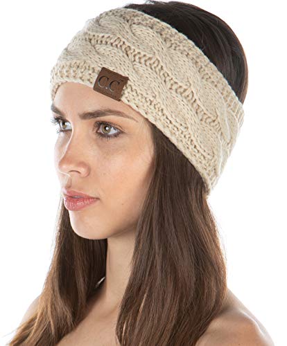Product Cover Funky Junque Exclusives Womens Head Wrap Lined Headband Stretch Knit Ear Warmer