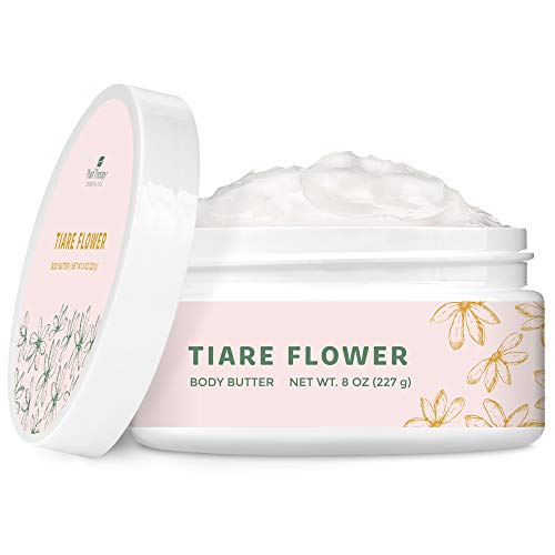 Product Cover Plant Therapy Tiare Flower Whipped Shea Body Butter 8 oz 100% Vegan, Sweet, Fruity and Attractive Floral Scent