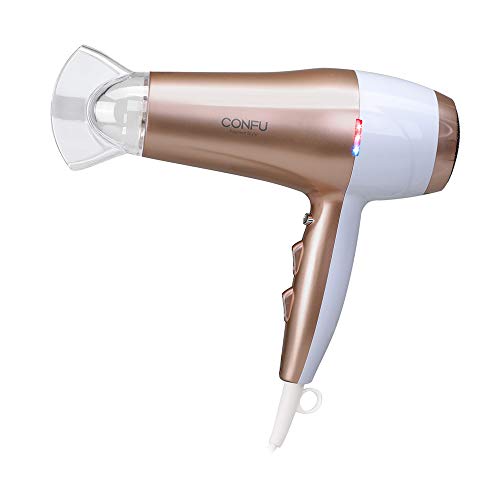 Product Cover Professional Ionic Salon Hair Dryer, Powerful 1875W Low Noise Fast Drying Blow Dryer, Ceramic Tourmaline Lightweight Hairdryer with Concentrator Nozzle & Cool Button,2 Speed and 3 Heat Setting