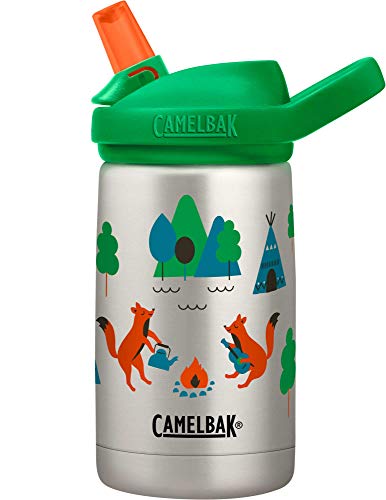 Product Cover Eddy+ Kids SST Vacuum Insulated 12oz, Camping Foxes