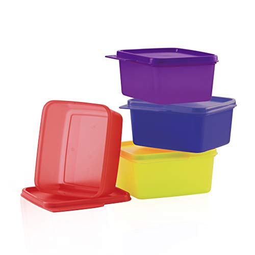 Product Cover Tupperware Square Refrigerator Container Keep Tab 500ml 4pc