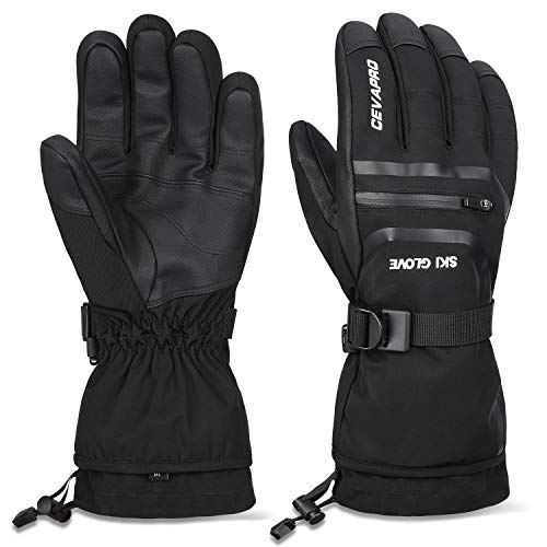 Product Cover Cevapro -40℉ Waterproof Ski Gloves, Winter Gloves Men Women for Snowboarding