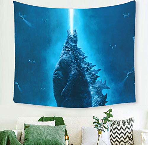 Product Cover Macofcust Godzilla Tapestry, Godzilla King of The Monsters Wall Hanging Decoration for Apartment Home Art Wall Tapestry for Bedroom Living Room Dorm 60 X 40 Inches