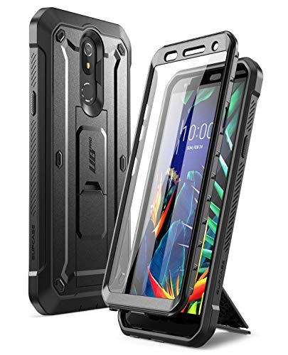 Product Cover SupCase Unicorn Beetle Pro Series Case Designed for LG K40 (2019 Release), Full-Body Rugged Holster & Kickstand Case with Built-in Screen Protector(Black)