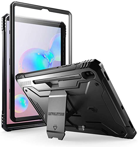 Product Cover Galaxy Tab S6 Case, Poetic Full-Body Heavy Duty Shockproof Protective Cover with Kickstand, Built-in Screen Protector, Revolution, for Samsung Galaxy Tab S6 10.5