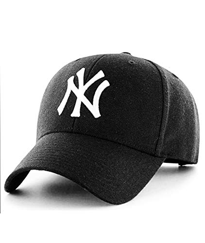 Product Cover WersoaTM Premium Quality NY Stretchable Back Side Closed Solid Caps For Sports & Outdoor Men & Women (Black)