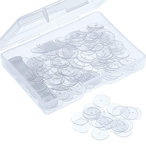 Product Cover Clear Disc Pads to Stabilize Earrings, Plastic Discs for Earring Backs (500)
