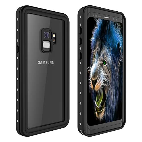 Product Cover Galaxy S9 Plus Waterproof Case, itayak Waterproof Shockproof Dustproof Dirtproof Full Body Case Built in Screen Protector with Touch ID for Samsung Galaxy S9 Plus (Black)