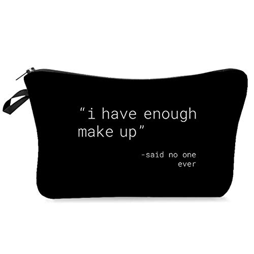 Product Cover Eubell Letter Printed Makeup Bag,Cosmetic Lipstick Cute Pouch Toiletry Travel bag and Brush Organizer Purse Handbag For Women