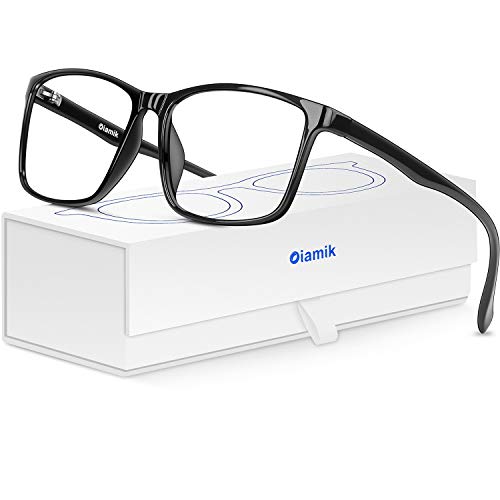 Product Cover Oiamik Blue Light Blocking Women/Men Computer Glasses with UV400,Lightweight Eyeglasses Frame Gaming Glasses,Anti Eye Strain, Headache, Depression