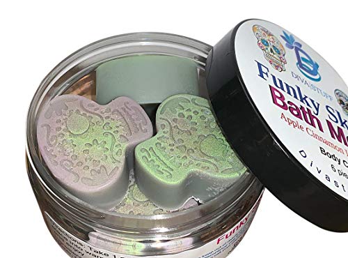 Product Cover Funky Skulls Skin Softening Slow Melt Bath Melts With Cocoa Butter and Shea Butter, Diva Stuff