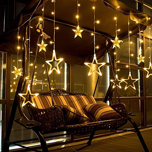 Product Cover Himack Star LED Curtain String Decorative Lights (Warm White)