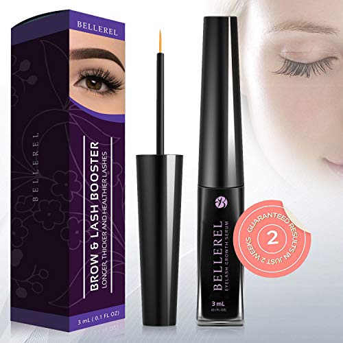 Product Cover Eyelash Growth Serum, Eyelash Enhancer, Natural Non-irritating Lash and Brow Booster Serum for Longer,Thicker, Fuller, Luscious Lashes and Eyebrows (3ML)