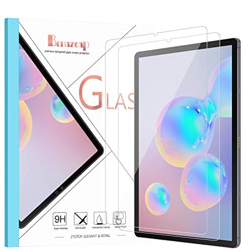 Product Cover Benazcap Screen Protector for Samsung Galaxy Tab S6/S5e 10.5 Inch 2019 Release,[2 Pack] 9H High Definition 0.2mm Tempered Glass Screen Protector Fit Samsung Galaxy Tab S6(SM-T860/865)S5e(SM-T720 /725)