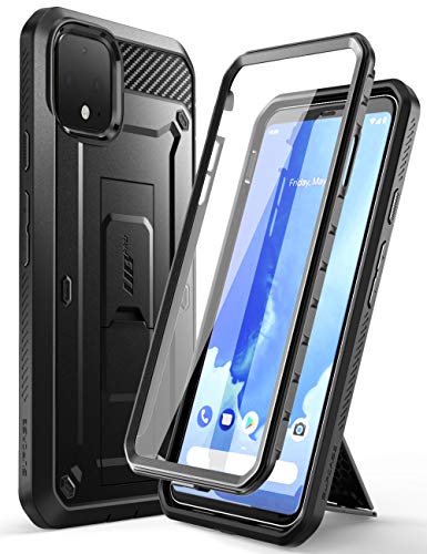 Product Cover SupCase Unicorn Beetle Pro Series Case for Google Pixel 4 XL (2019 Release), Full-Body Rugged Holster Case with Built-in Screen Protector (Black)