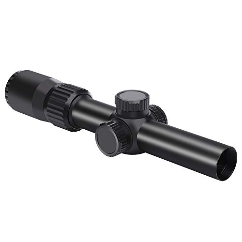 Product Cover Feyachi Tactical Optics Falcon 1-4x24 Rifle Scope Red Illuminated Starburst Reticle Riflescopes for Hunting Shooting, 30mm (1.2